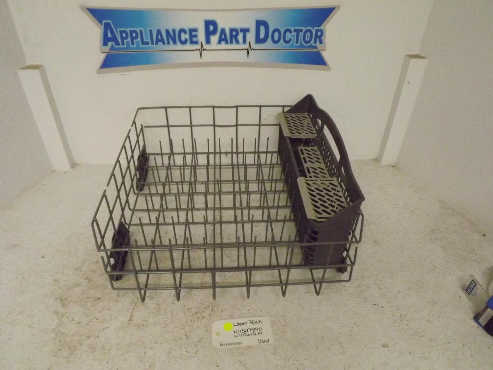 Kenmore Dishwasher W11527890 W10861219 Lower Rack Used Kenmore Dishwasher W11527890 W10861219 Lower Rack Used